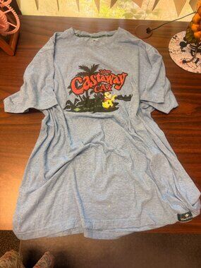 Disney Cruise Line Castaway Cay Blue Heather T Shirt Size XXL Mickey